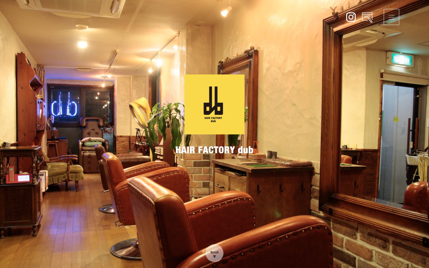 HAIR FACTORY dubのホームページ
